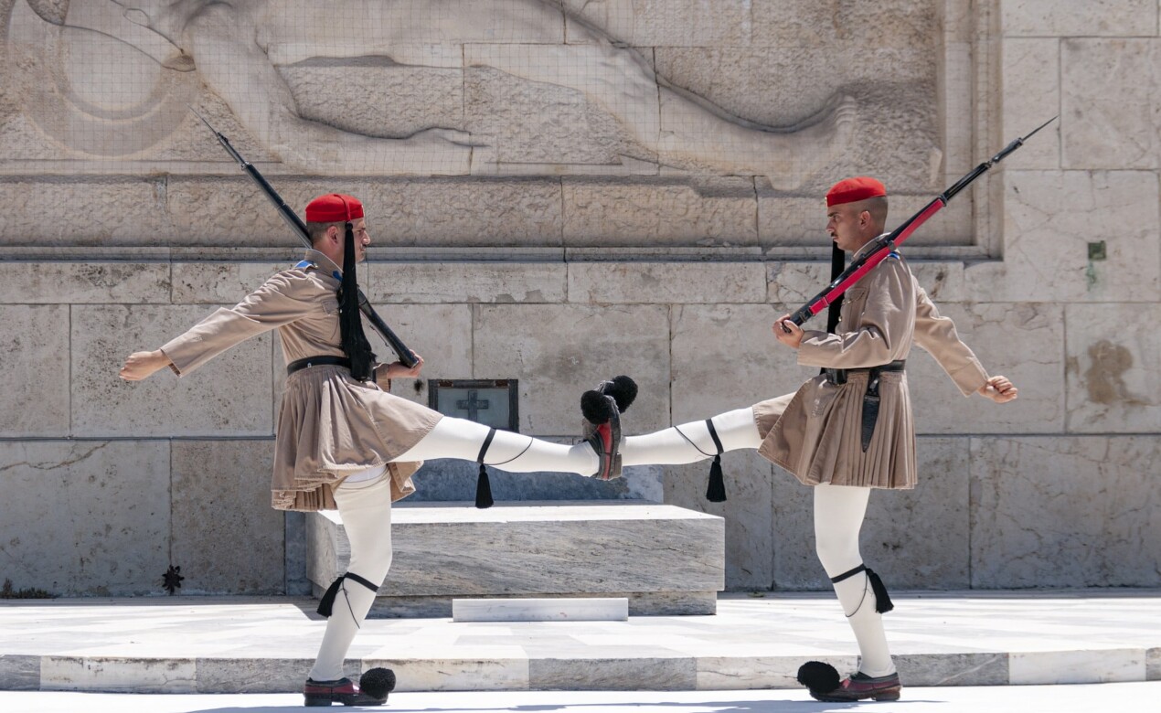 The changing of the guard in Syntagma is one of the unique and fun things to do in Athens. 