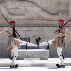 The changing of the guard in Syntagma is one of the unique and fun things to do in Athens. 