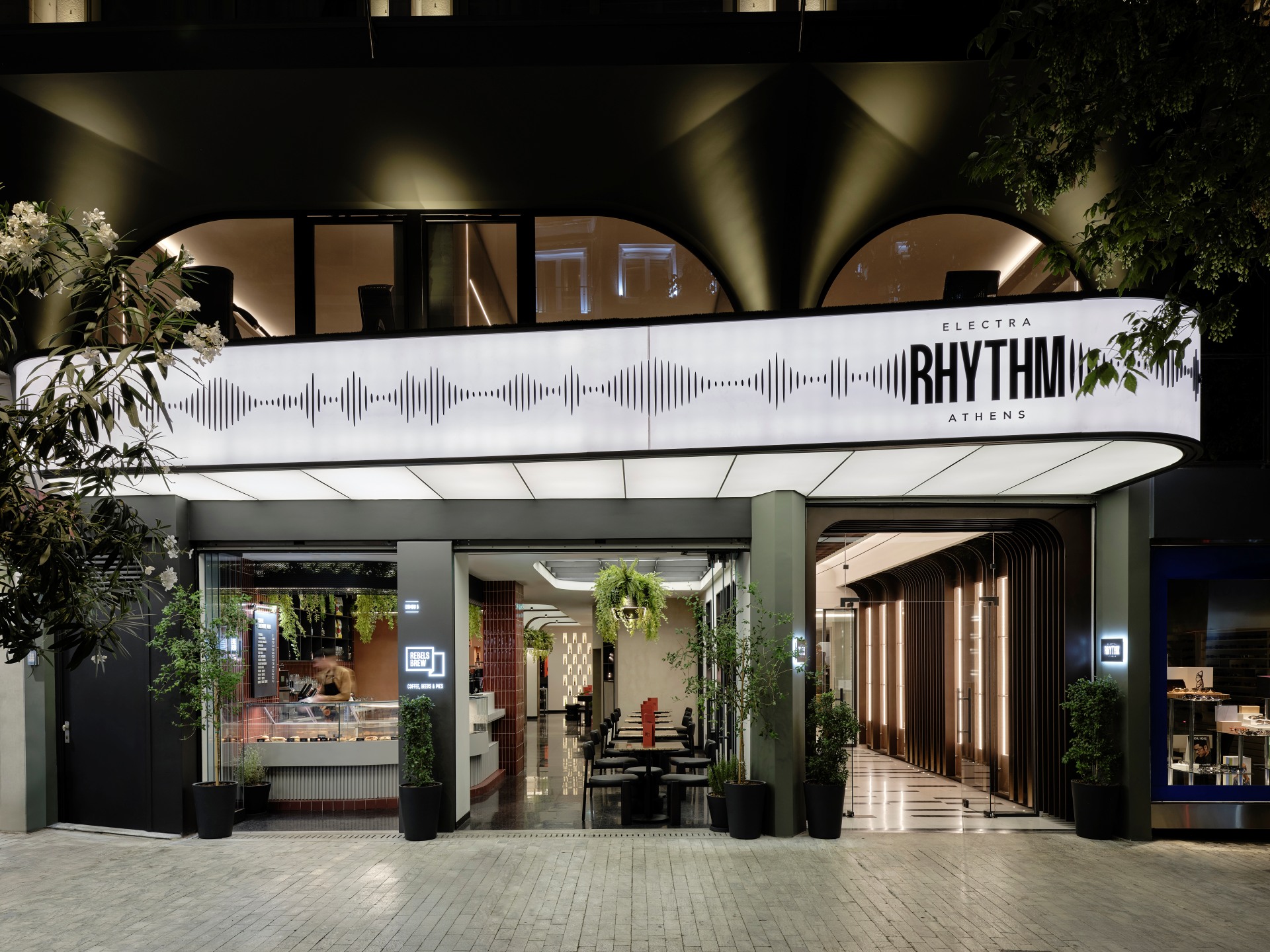 electra-rhythm-athens-hotel-exterior-night